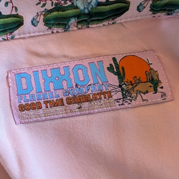 Dixxon Good time charlotte cactus print skater circle skirt Size Large Western - Picture 3 of 11